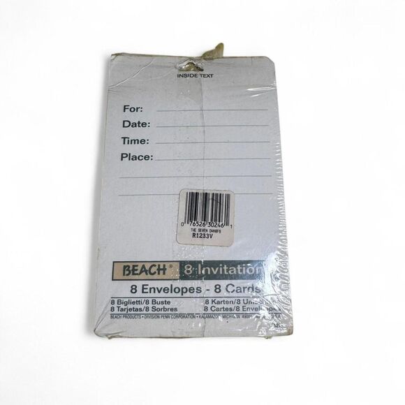 Vtg 7 Dwarfs Of Snow White 16 Birthday Party Invitations - Picture 3 of 3